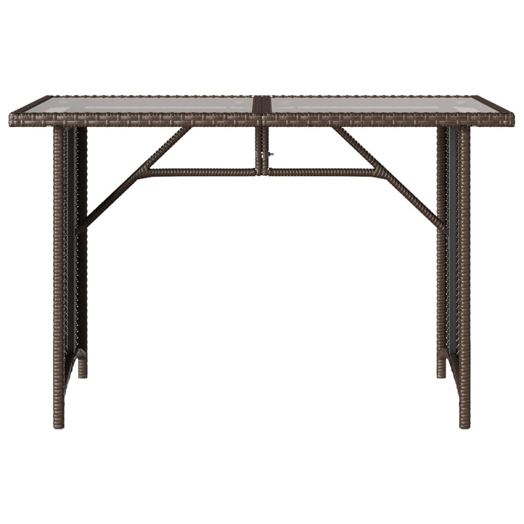 Ensemble à manger de jardin avec coussins 2 pcs marron rotin - XIOS