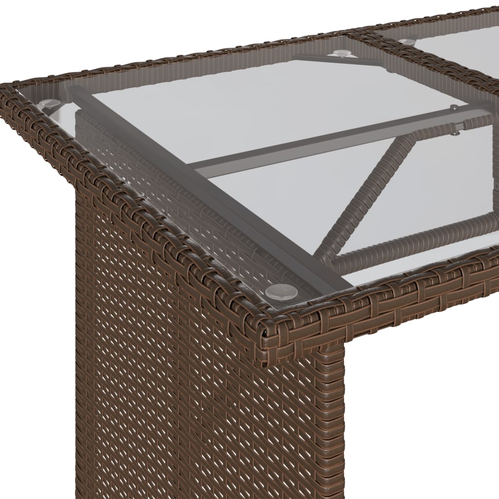 Ensemble à manger de jardin avec coussins 2 pcs marron rotin - XIOS