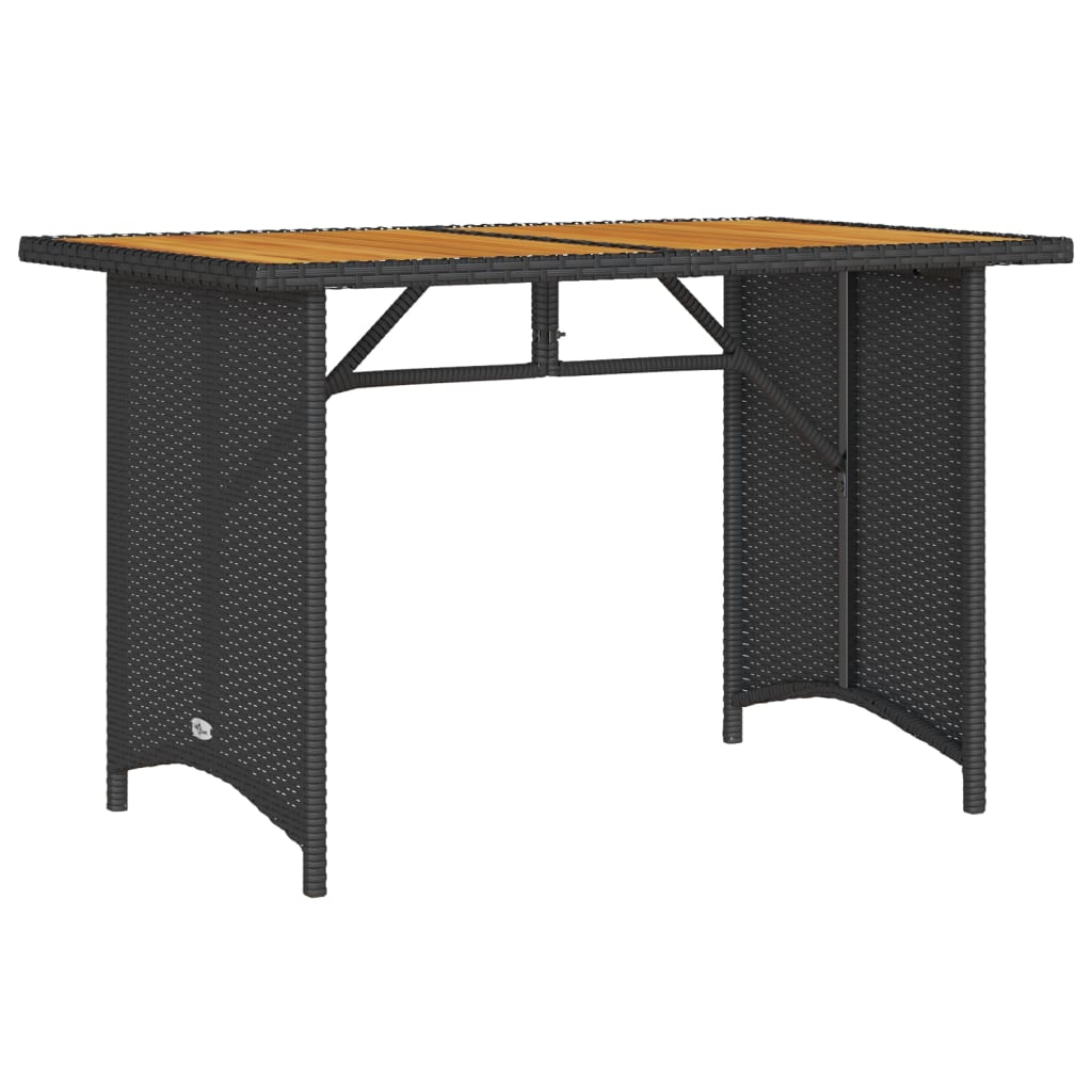 Ensemble à manger de jardin coussins 2pcs noir résine tressée - XIOS