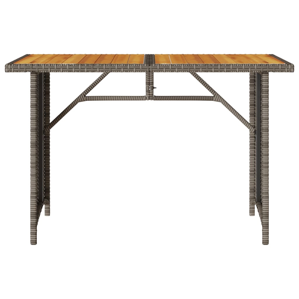 Ensemble à manger de jardin et coussins 2 pcs gris rotin - XIOS