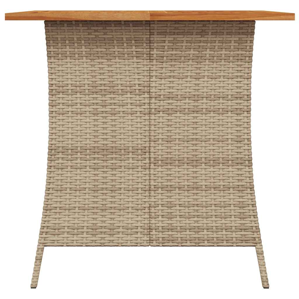 Ensemble à manger de jardin avec coussins 5pcs Beige poly rotin - XIOS