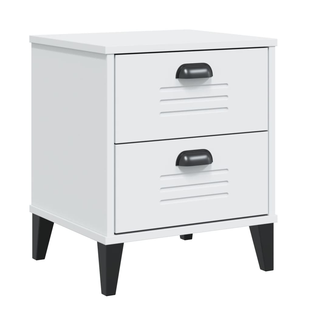 Table de chevet VIKEN blanc bois d'ingénierie - XIOS