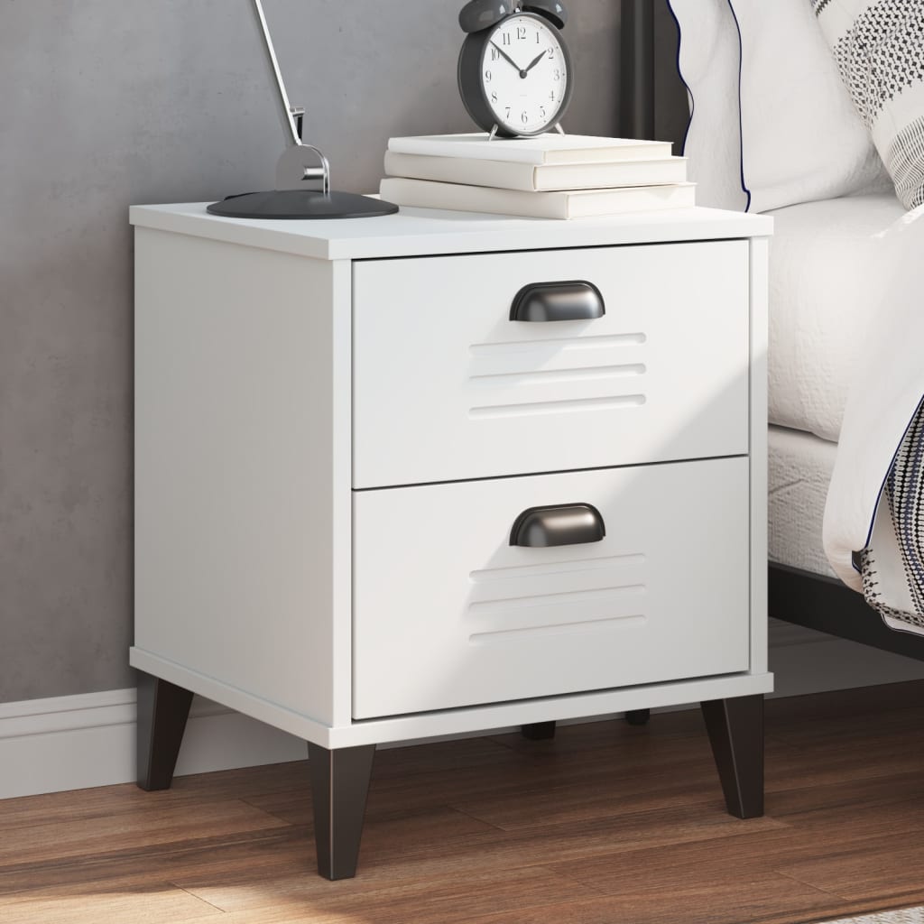 Table de chevet VIKEN blanc bois d'ingénierie - XIOS