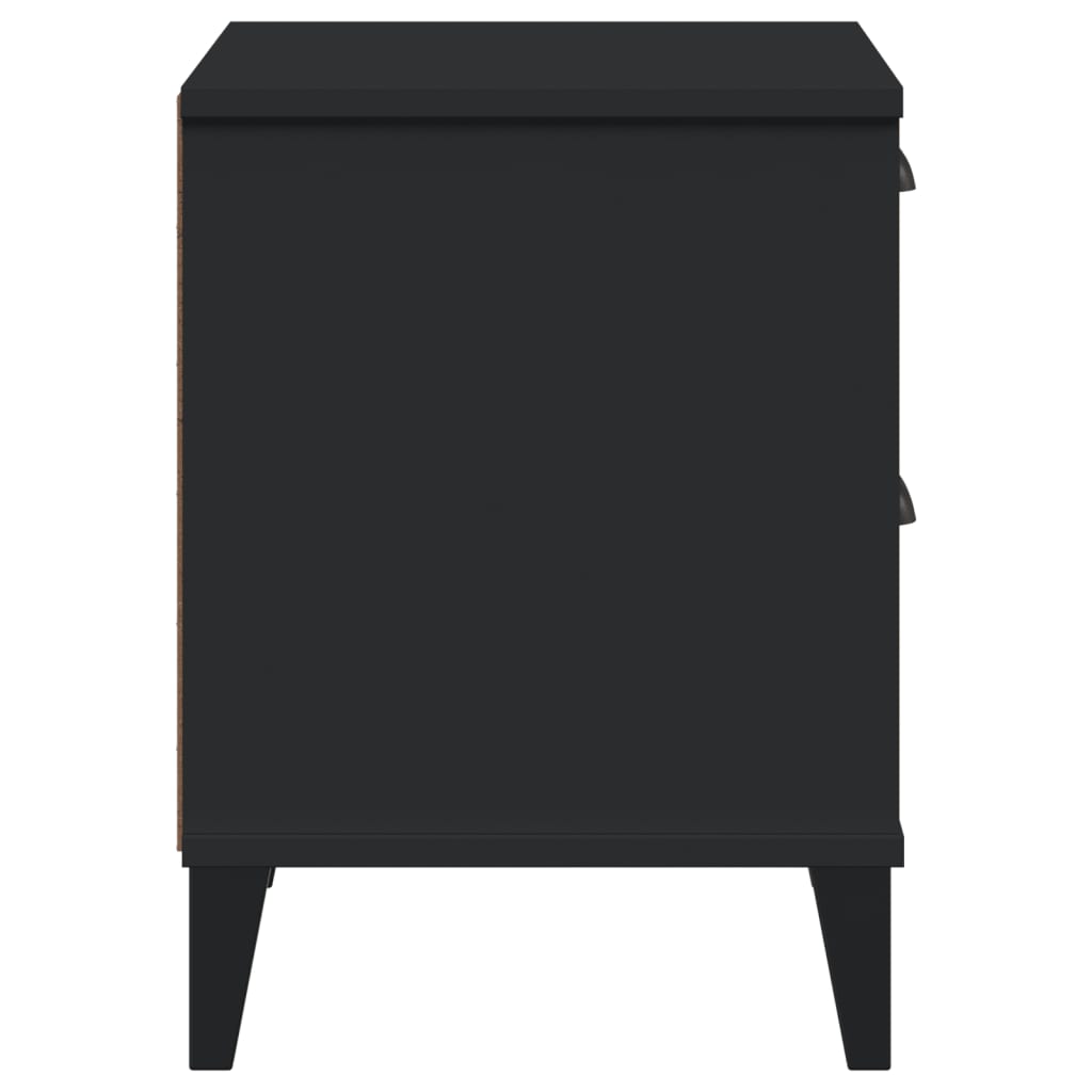 Table de chevet VIKEN noir bois d'ingénierie - XIOS
