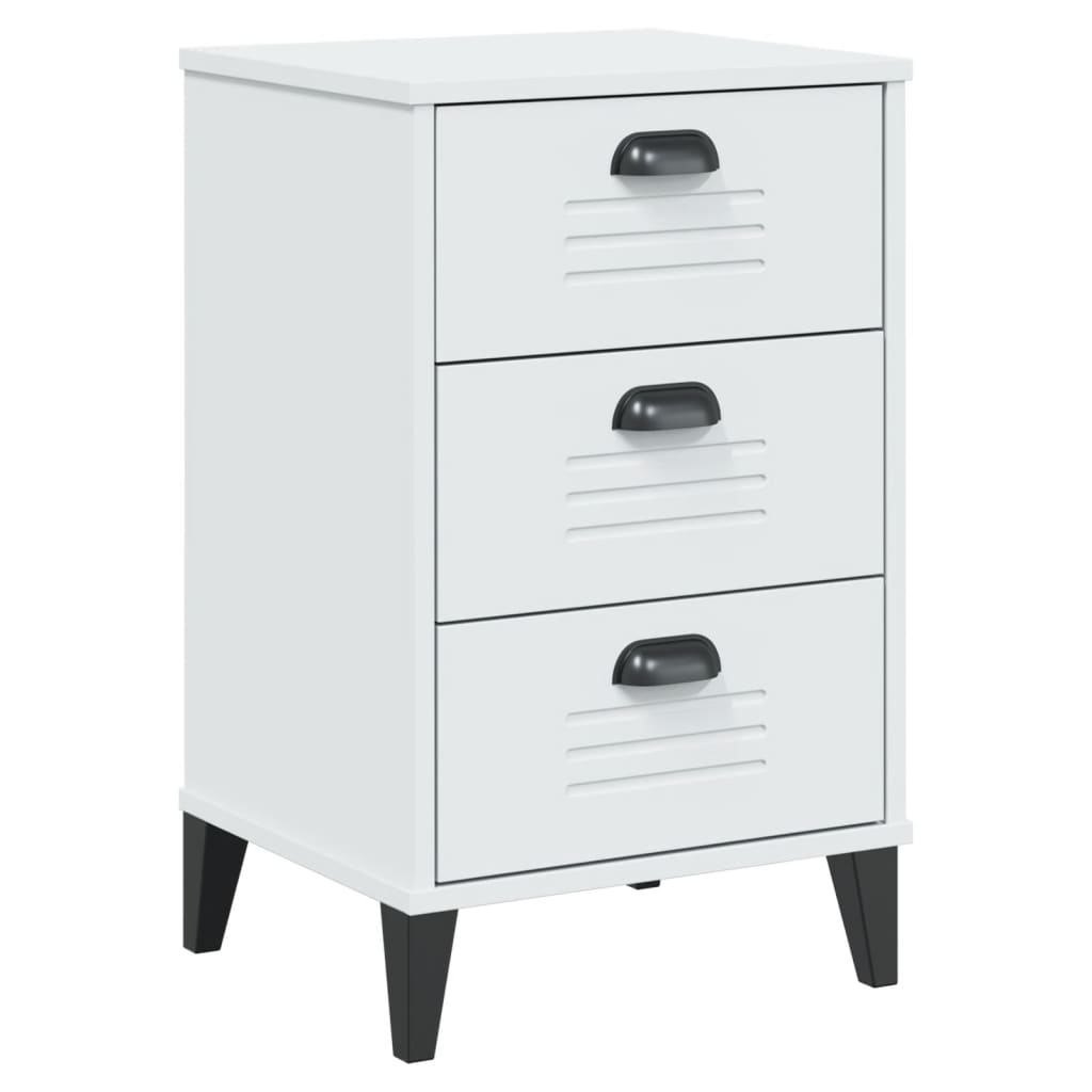 Table de chevet VIKEN blanc bois d'ingénierie - XIOS