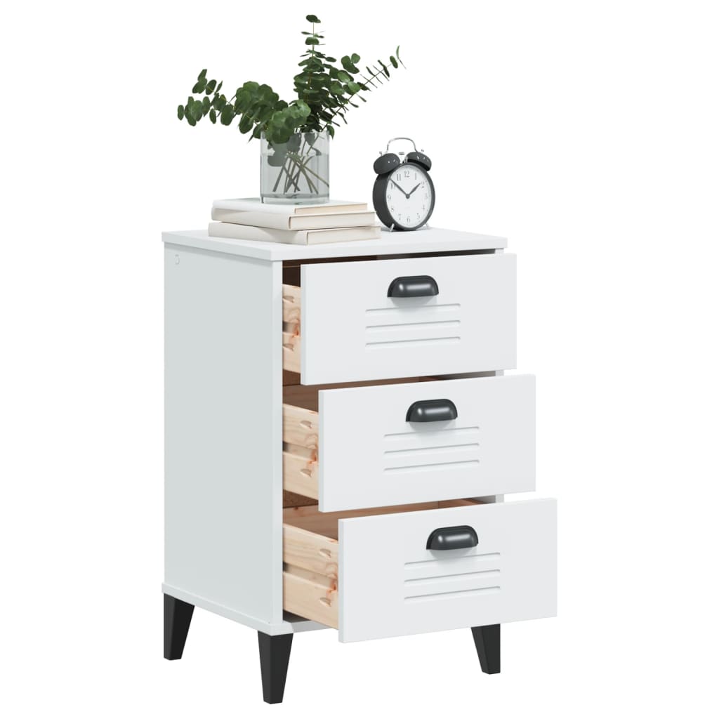 Table de chevet VIKEN blanc bois d'ingénierie - XIOS