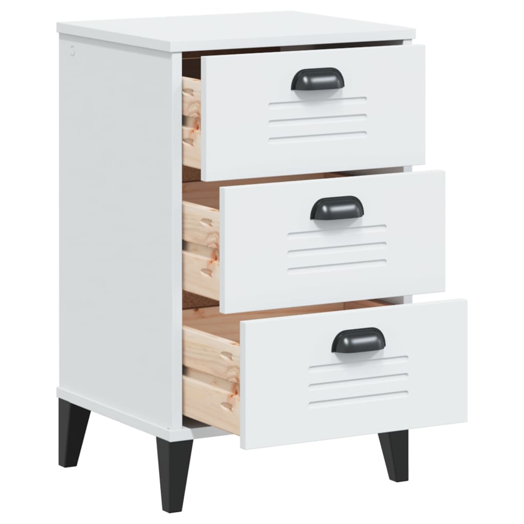 Table de chevet VIKEN blanc bois d'ingénierie - XIOS