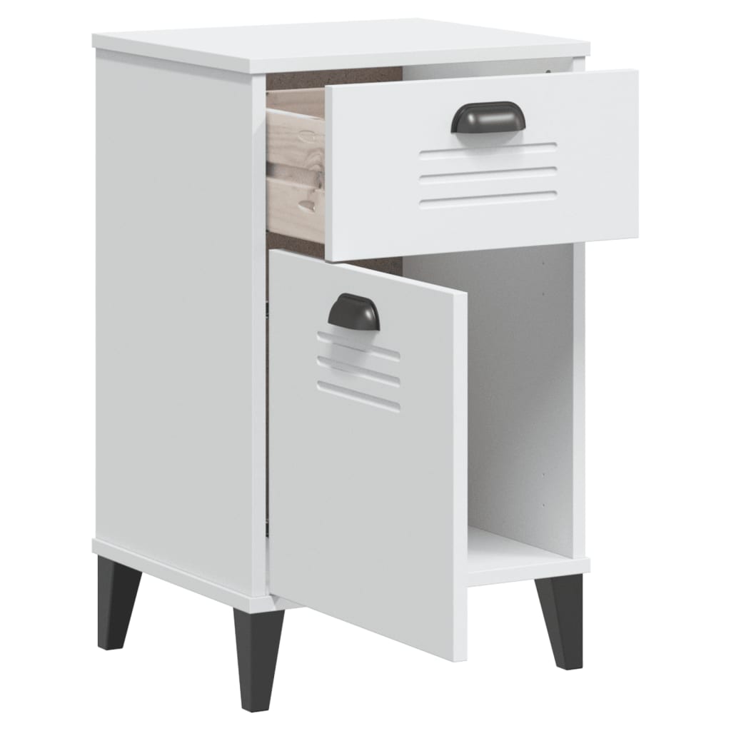 Table de chevet VIKEN blanc bois d'ingénierie - XIOS