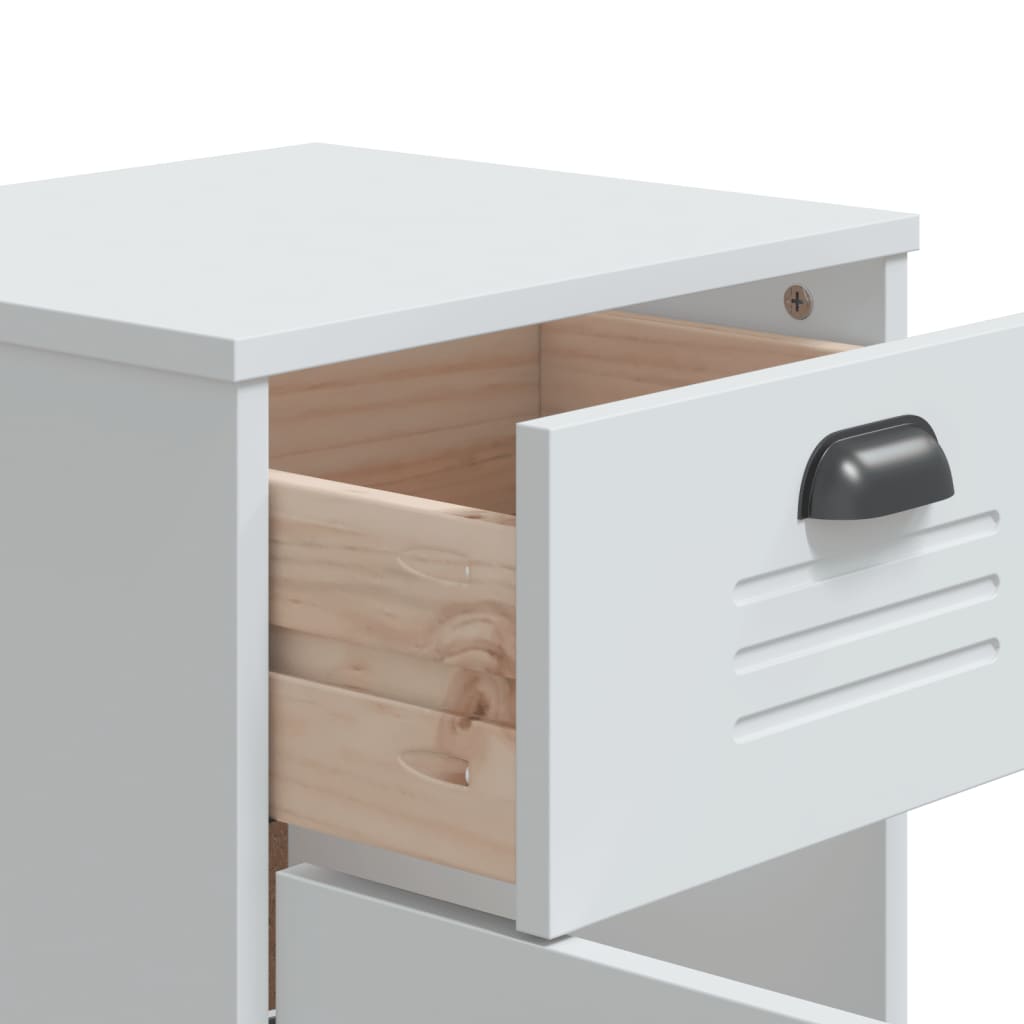 Table de chevet VIKEN blanc bois d'ingénierie - XIOS