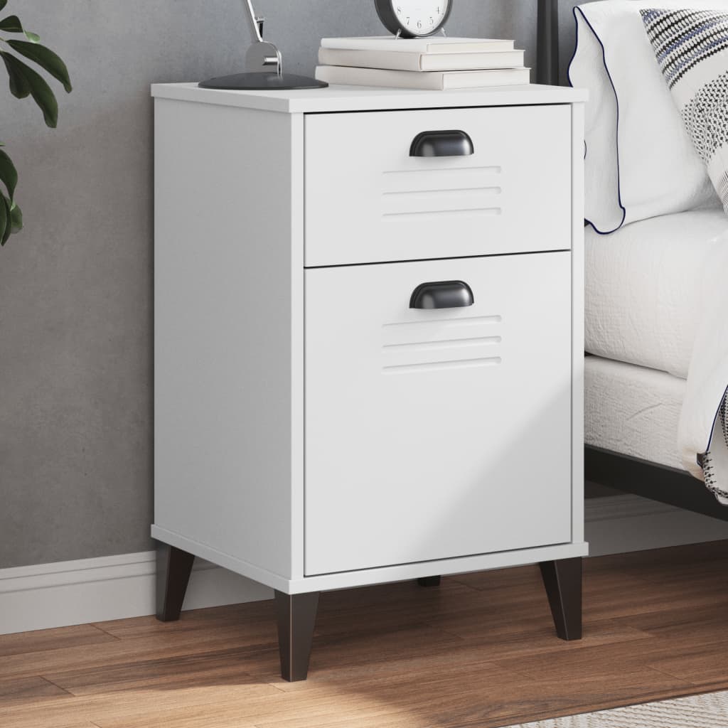 Table de chevet VIKEN blanc bois d'ingénierie - XIOS