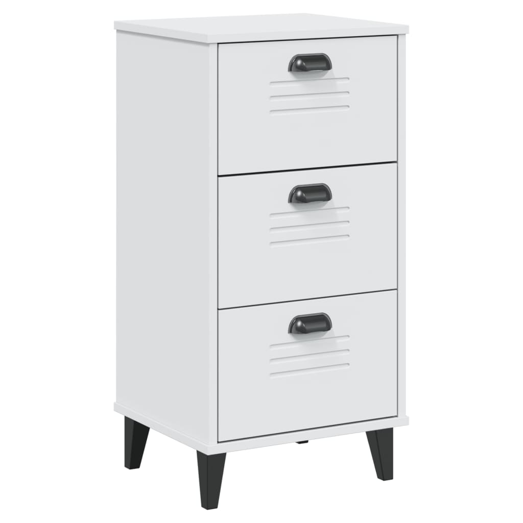 Table de chevet VIKEN blanc bois d'ingénierie - XIOS