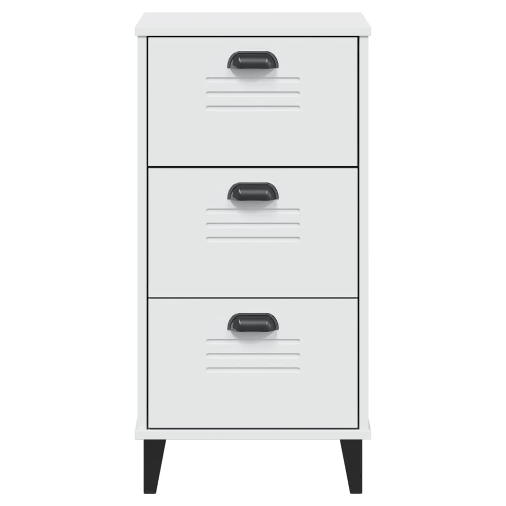 Table de chevet VIKEN blanc bois d'ingénierie - XIOS