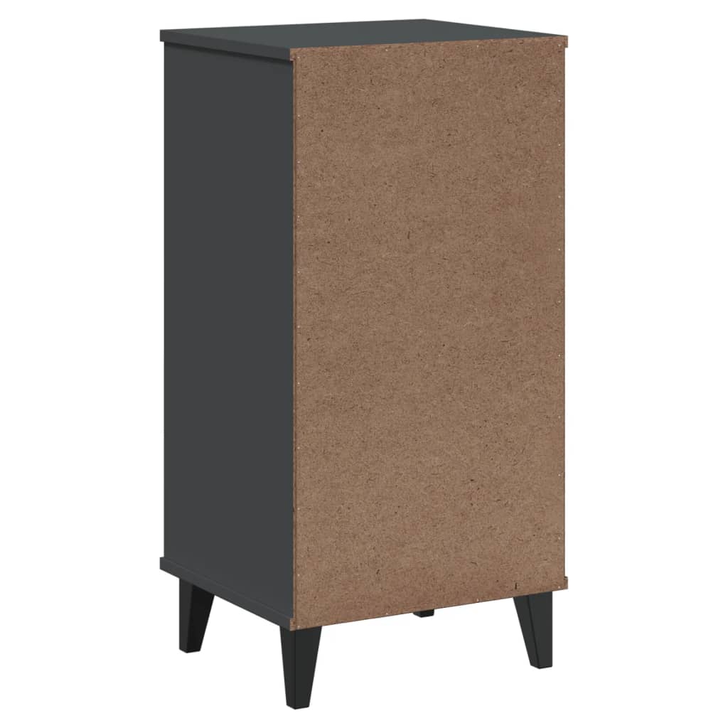 Table de chevet VIKEN gris anthracite bois d'ingénierie - XIOS