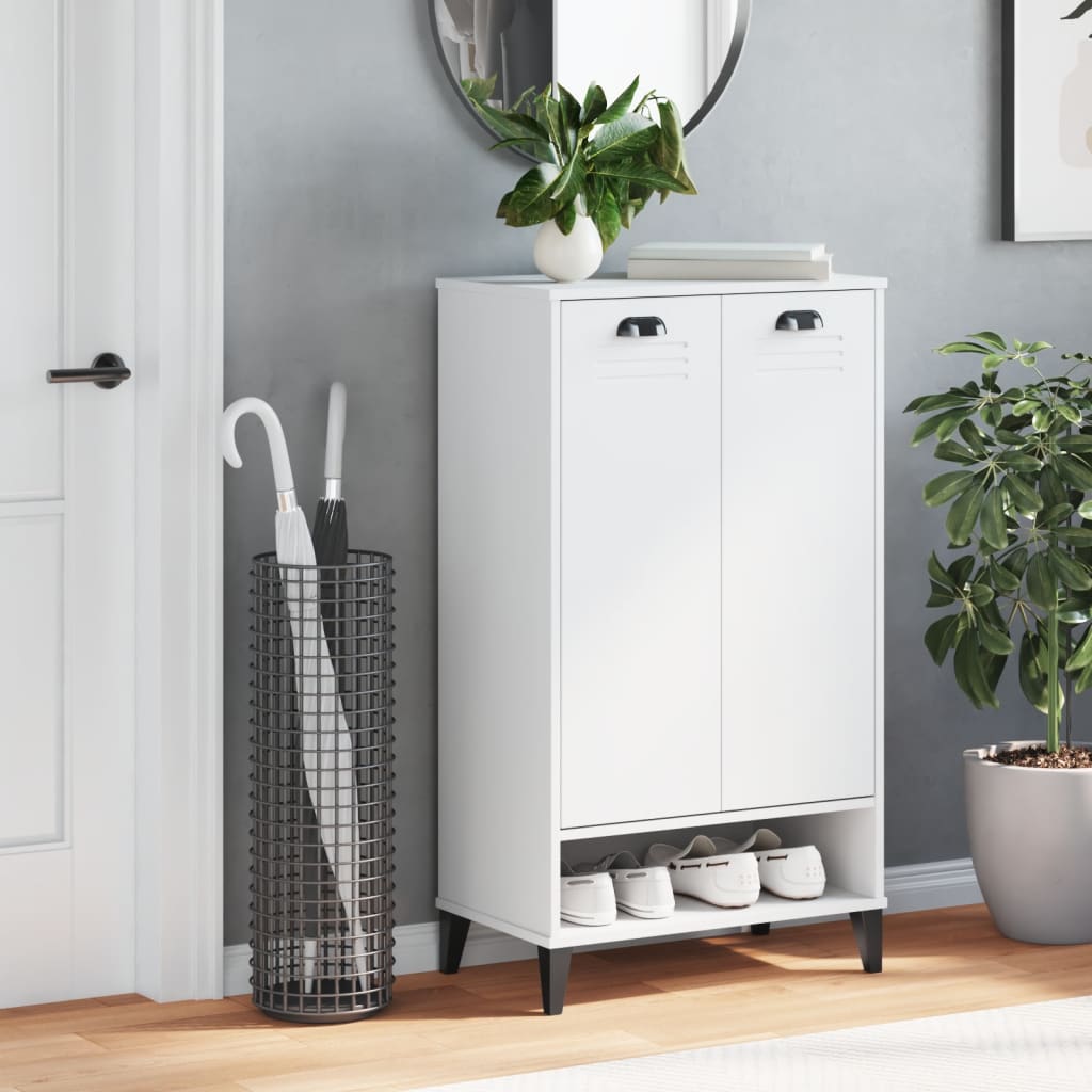 Armoire à chaussures VIKEN blanc bois d'ingénierie - XIOS