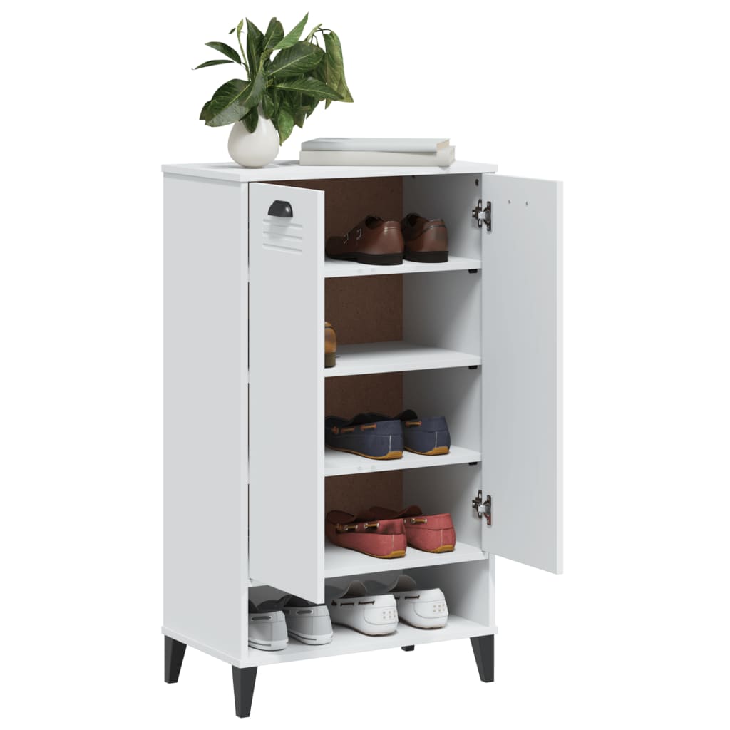 Armoire à chaussures VIKEN blanc bois d'ingénierie - XIOS
