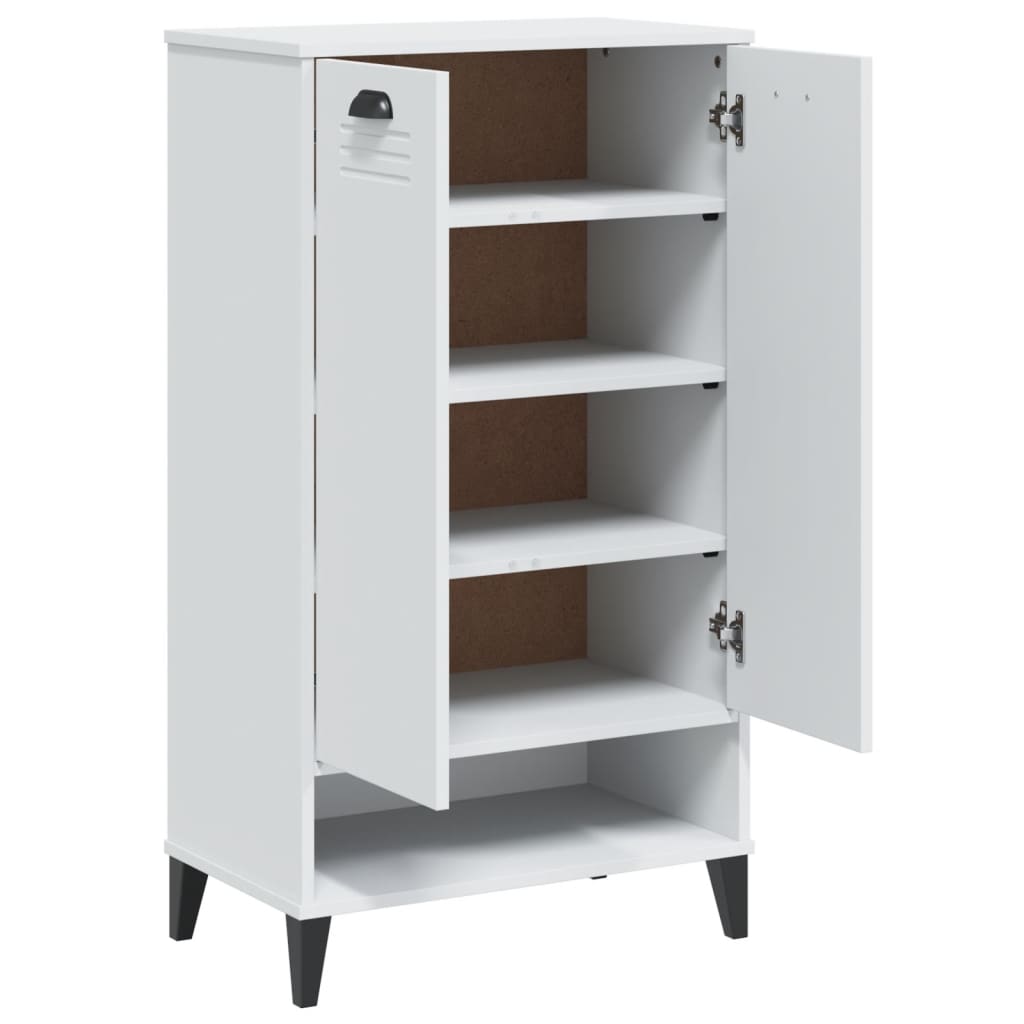 Armoire à chaussures VIKEN blanc bois d'ingénierie - XIOS