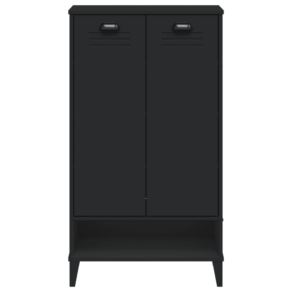 Armoire à chaussures VIKEN noir bois d'ingénierie - XIOS