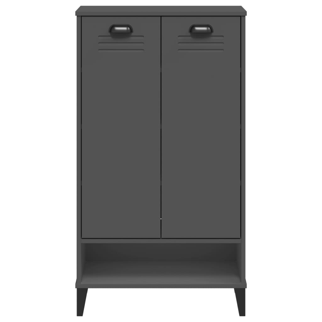 Armoire à chaussures VIKEN gris anthracite bois d'ingénierie - XIOS