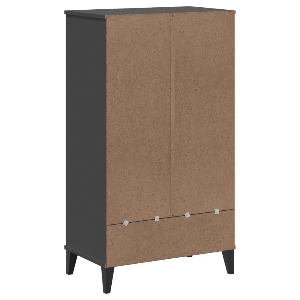 Armoire à chaussures VIKEN gris anthracite bois d'ingénierie - XIOS