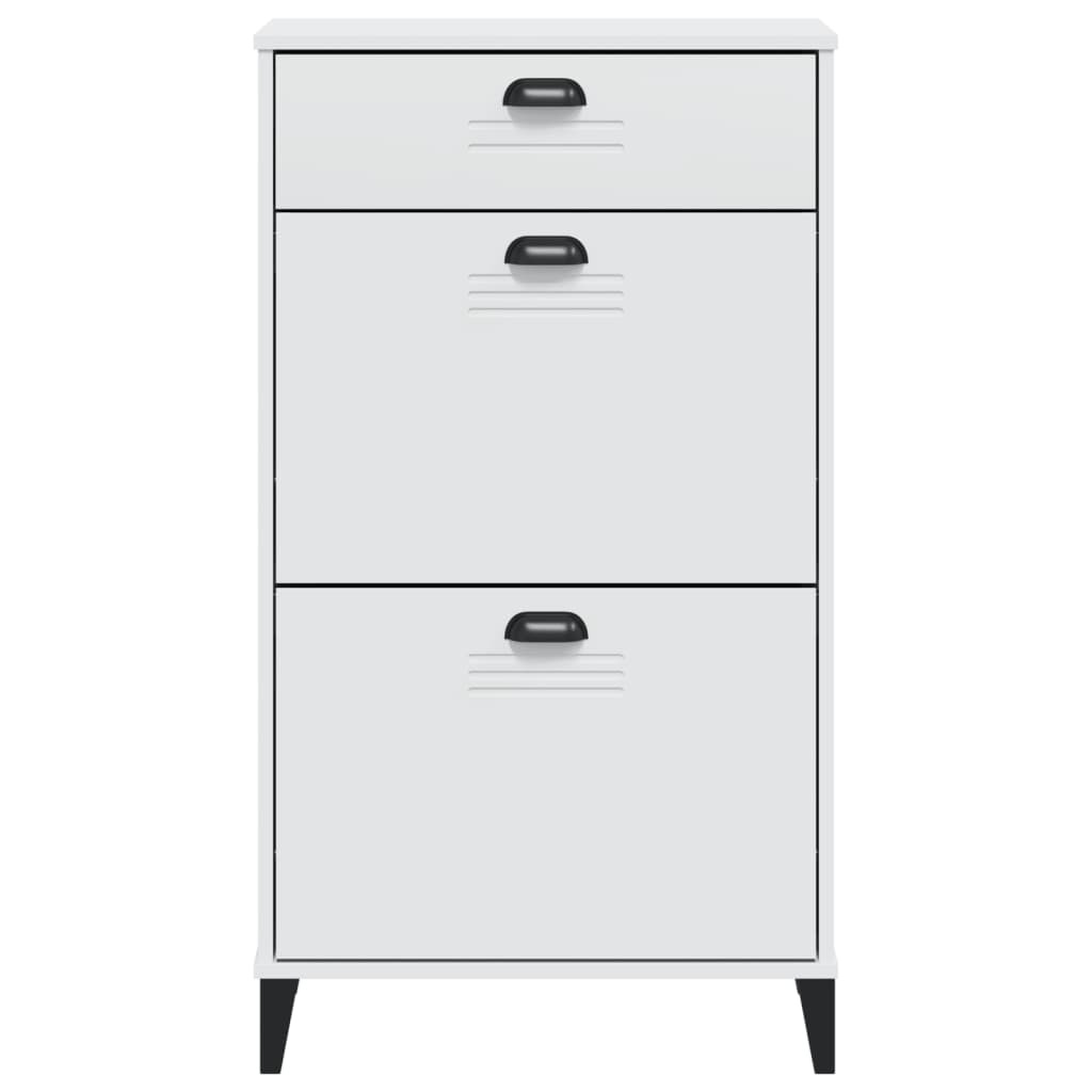 Armoire à chaussures VIKEN blanc bois d'ingénierie - XIOS