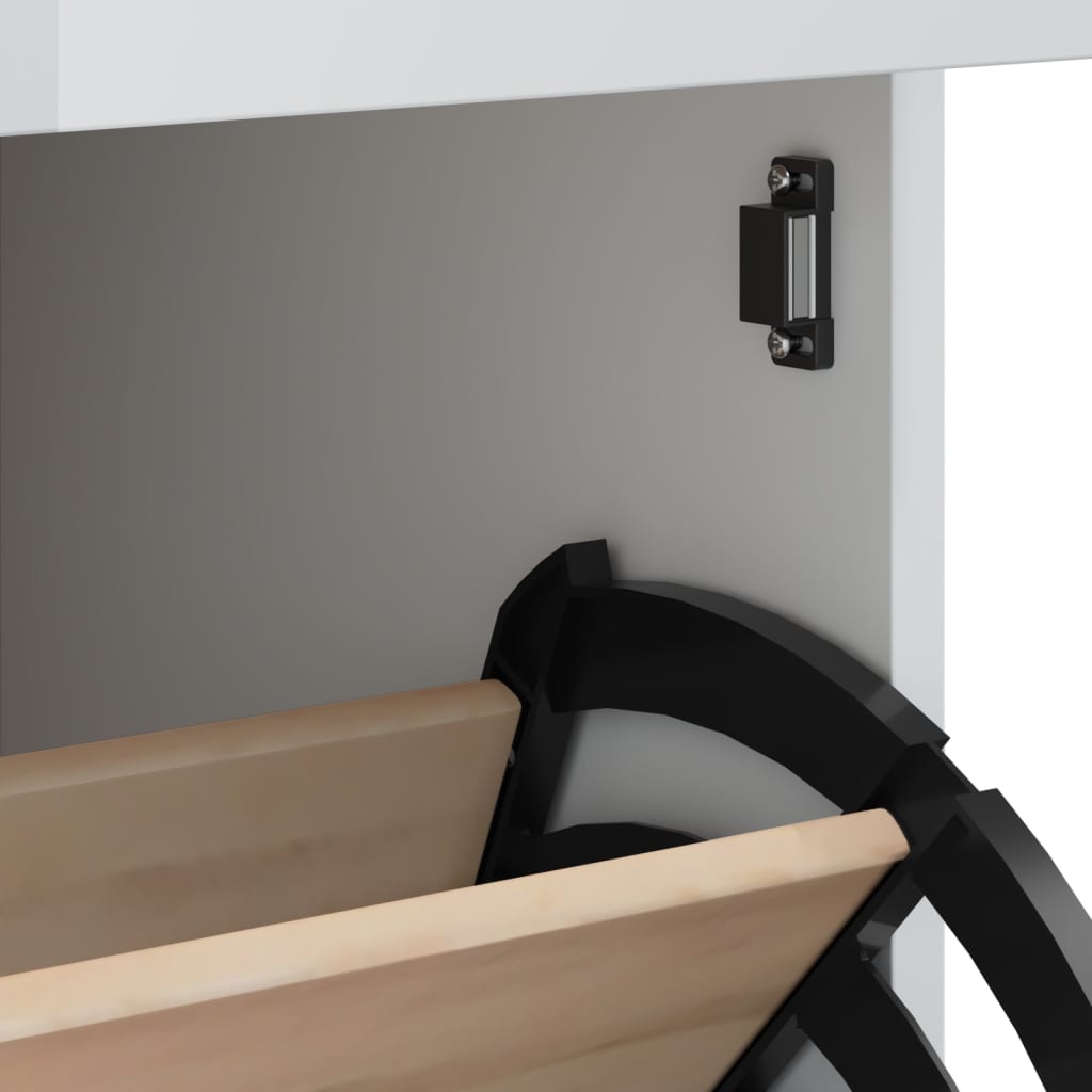 Armoire à chaussures VIKEN blanc bois d'ingénierie - XIOS