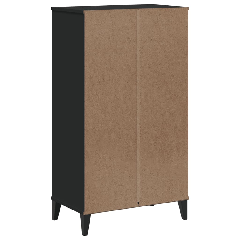 Armoire à chaussures VIKEN noir bois d'ingénierie - XIOS