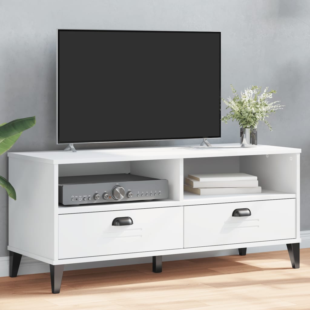 Meuble TV VIKEN blanc bois d'ingénierie Meubles TV vidaXL   