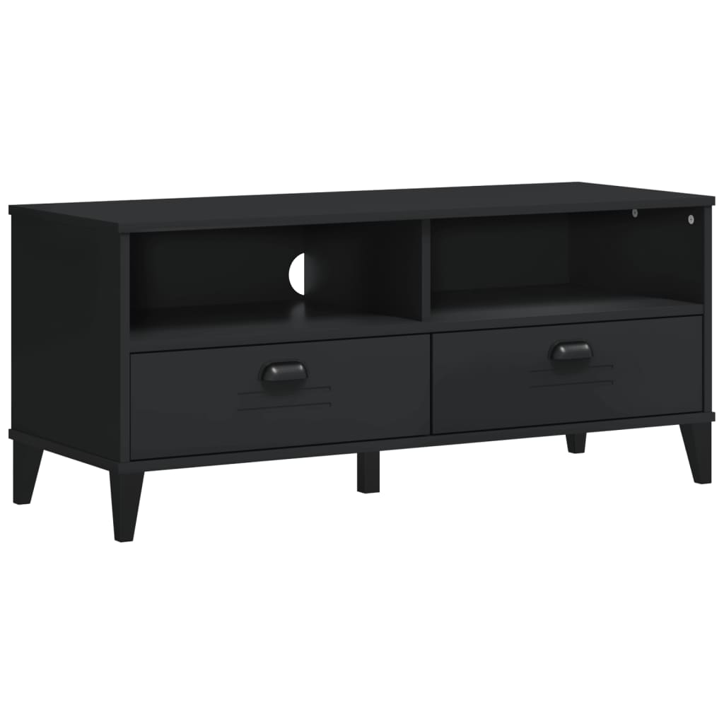 Meuble TV VIKEN noir bois d'ingénierie Meubles TV vidaXL   