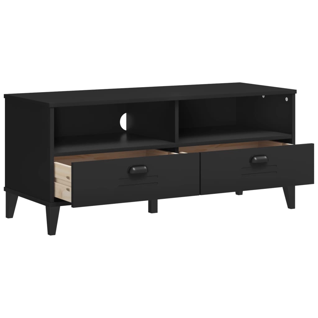 Meuble TV VIKEN noir bois d'ingénierie Meubles TV vidaXL   