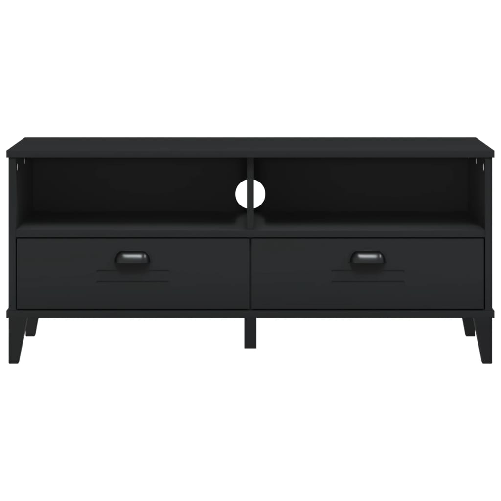 Meuble TV VIKEN noir bois d'ingénierie Meubles TV vidaXL   