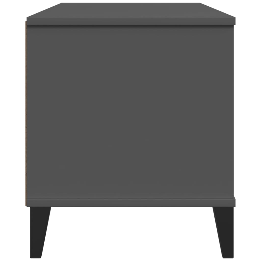 Meuble TV VIKEN gris anthracite bois de pin solide - XIOS