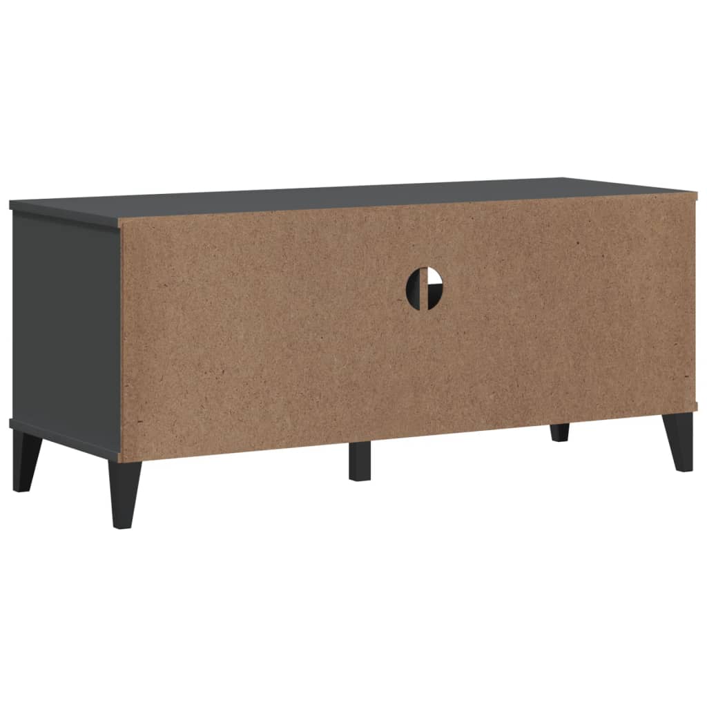 Meuble TV VIKEN gris anthracite bois de pin solide - XIOS