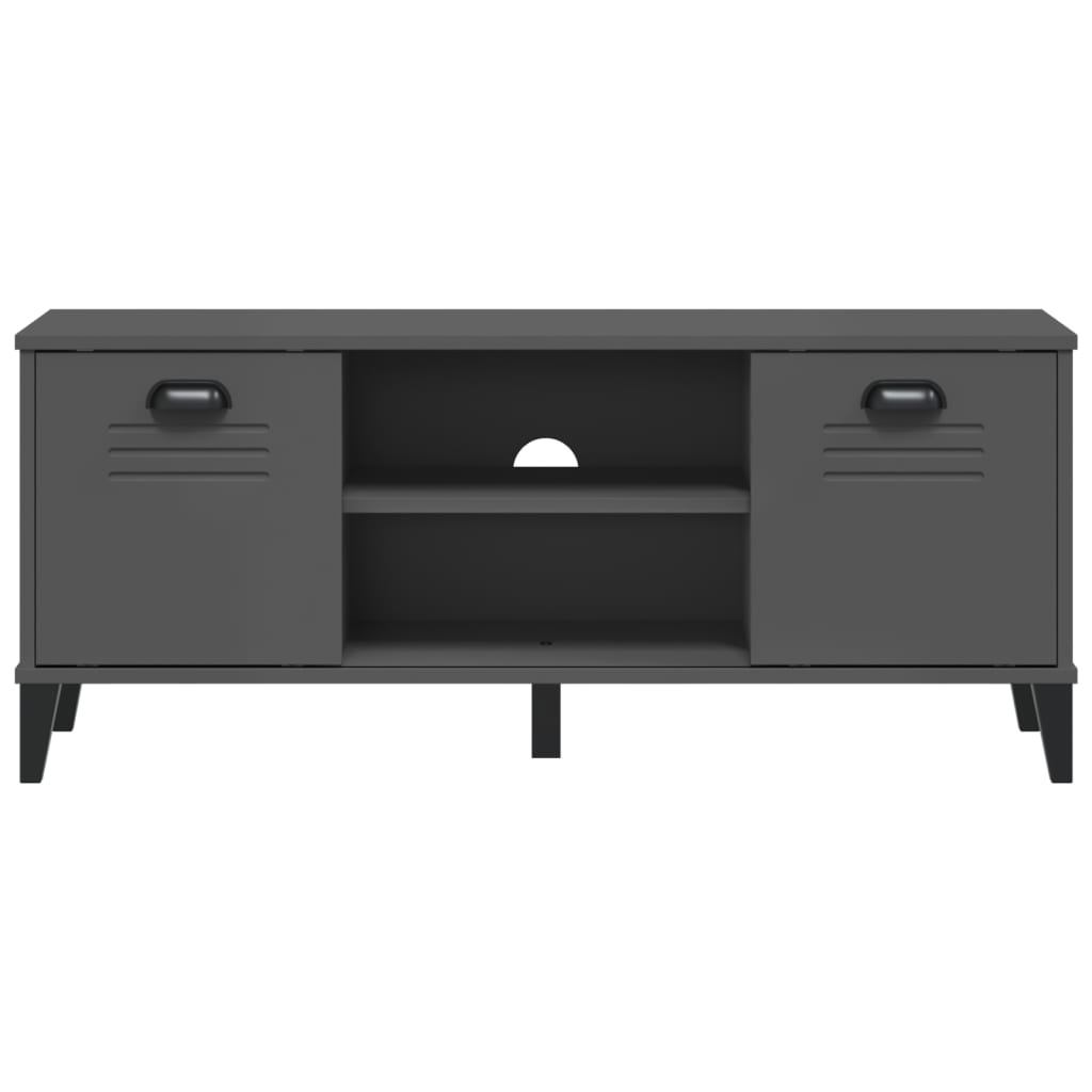 Banc à chaussures VIKEN gris anthracite bois massif de pin - XIOS