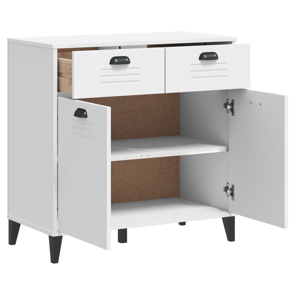 Buffet VIKEN blanc 80x40x80 cm bois d'ingénierie - XIOS