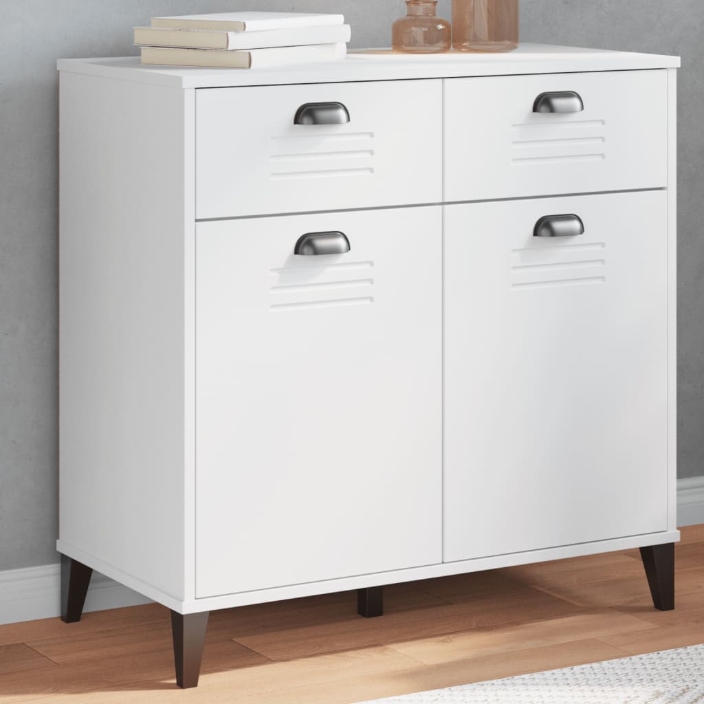Buffet VIKEN blanc 80x40x80 cm bois d'ingénierie - XIOS