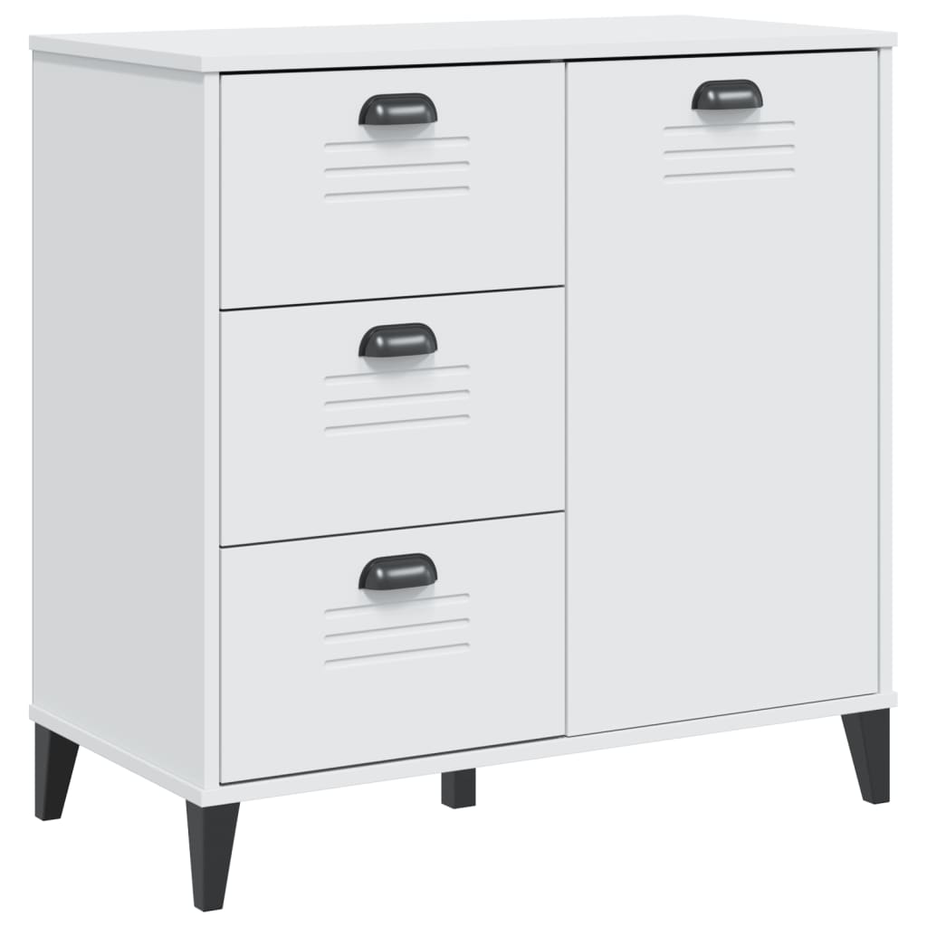 Buffet VIKEN blanc 80x40x80 cm bois d'ingénierie - XIOS