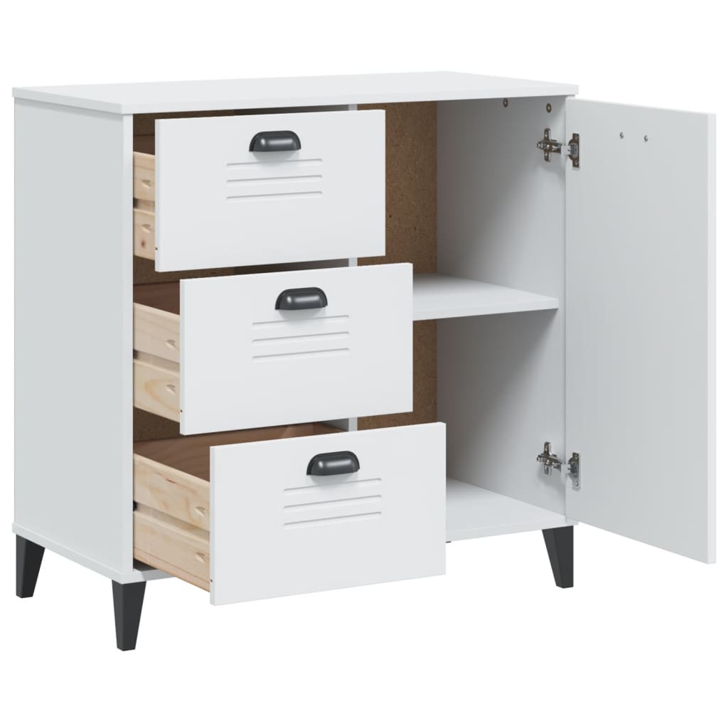 Buffet VIKEN blanc 80x40x80 cm bois d'ingénierie - XIOS