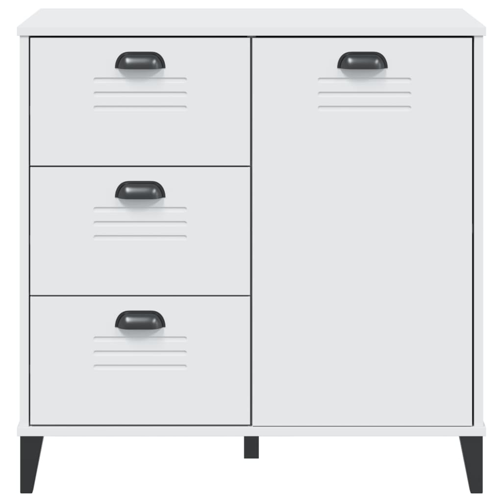 Buffet VIKEN blanc 80x40x80 cm bois d'ingénierie - XIOS