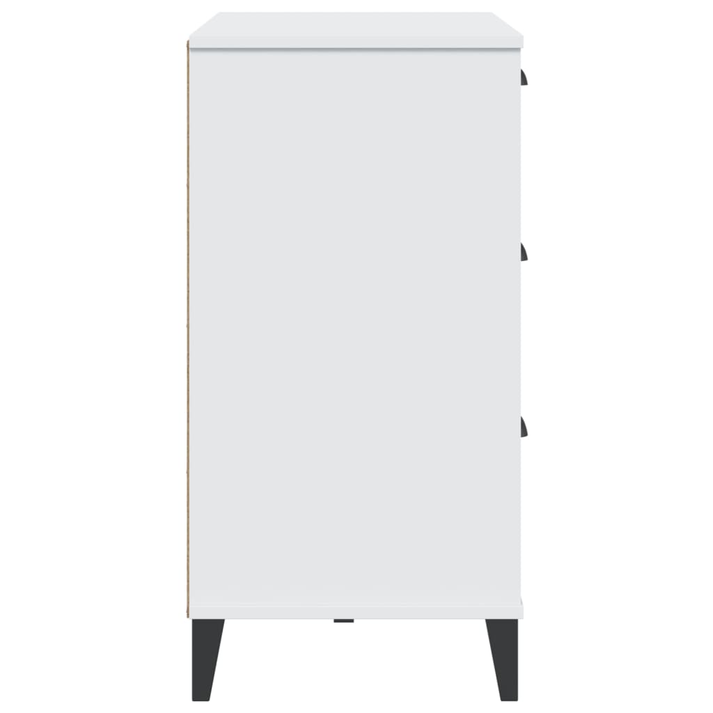 Buffet VIKEN blanc 80x40x80 cm bois d'ingénierie - XIOS
