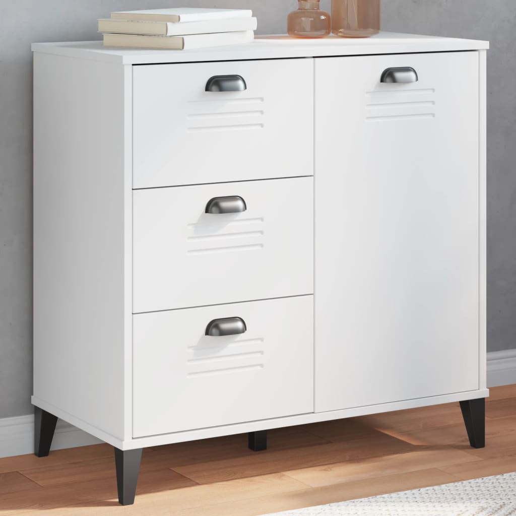 Buffet VIKEN blanc 80x40x80 cm bois d'ingénierie - XIOS