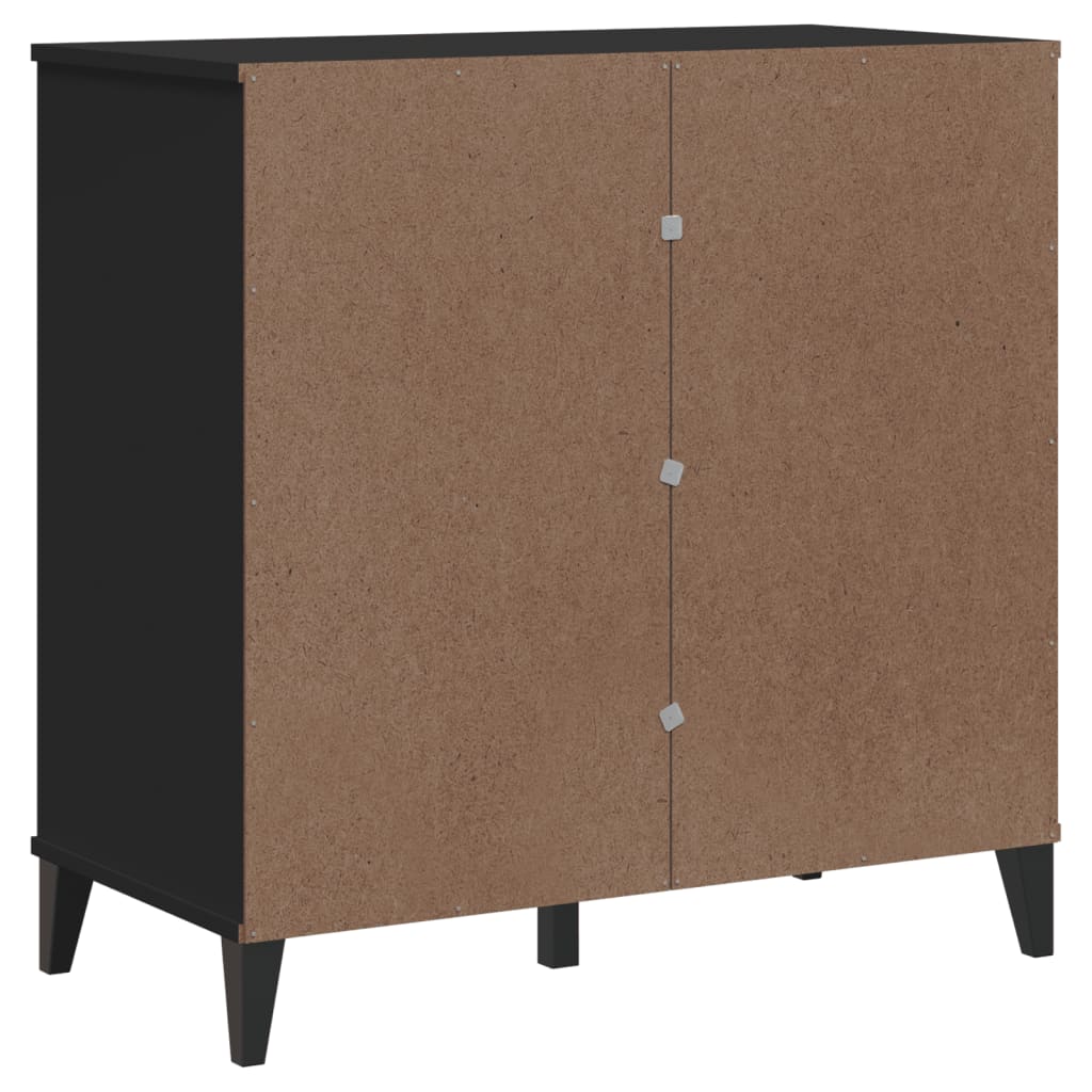Buffet VIKEN noir 80x40x80 cm bois d'ingénierie - XIOS
