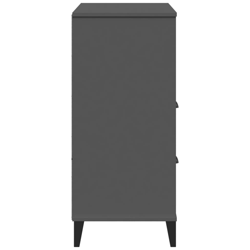 Bibliothèque VIKEN gris anthracite 80x40x90cm bois d'ingénierie - XIOS