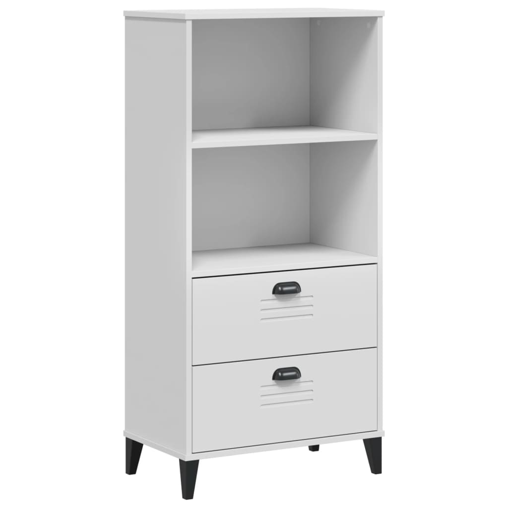 Bibliothèque VIKEN blanc 60x35x123 cm bois d'ingénierie - XIOS