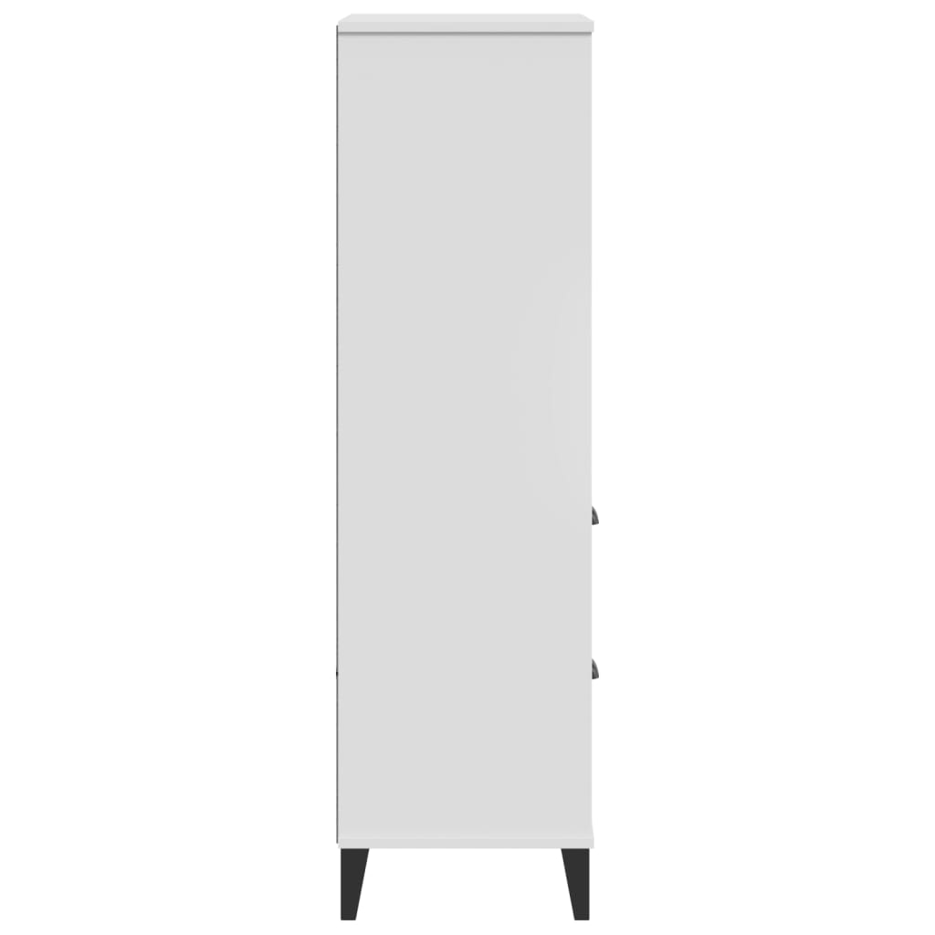 Bibliothèque VIKEN blanc 60x35x123 cm bois d'ingénierie - XIOS