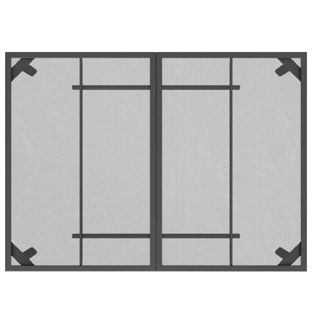 Ensemble à manger de jardin 5 pcs anthracite métal maille