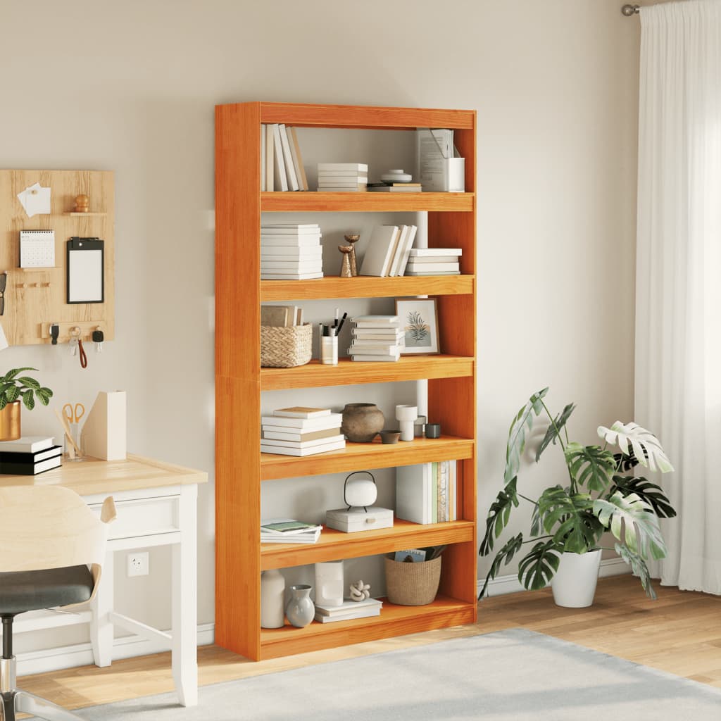 Bibliothèque/Séparateur de pièce 100x30x199,5 cm bois de pin - XIOS