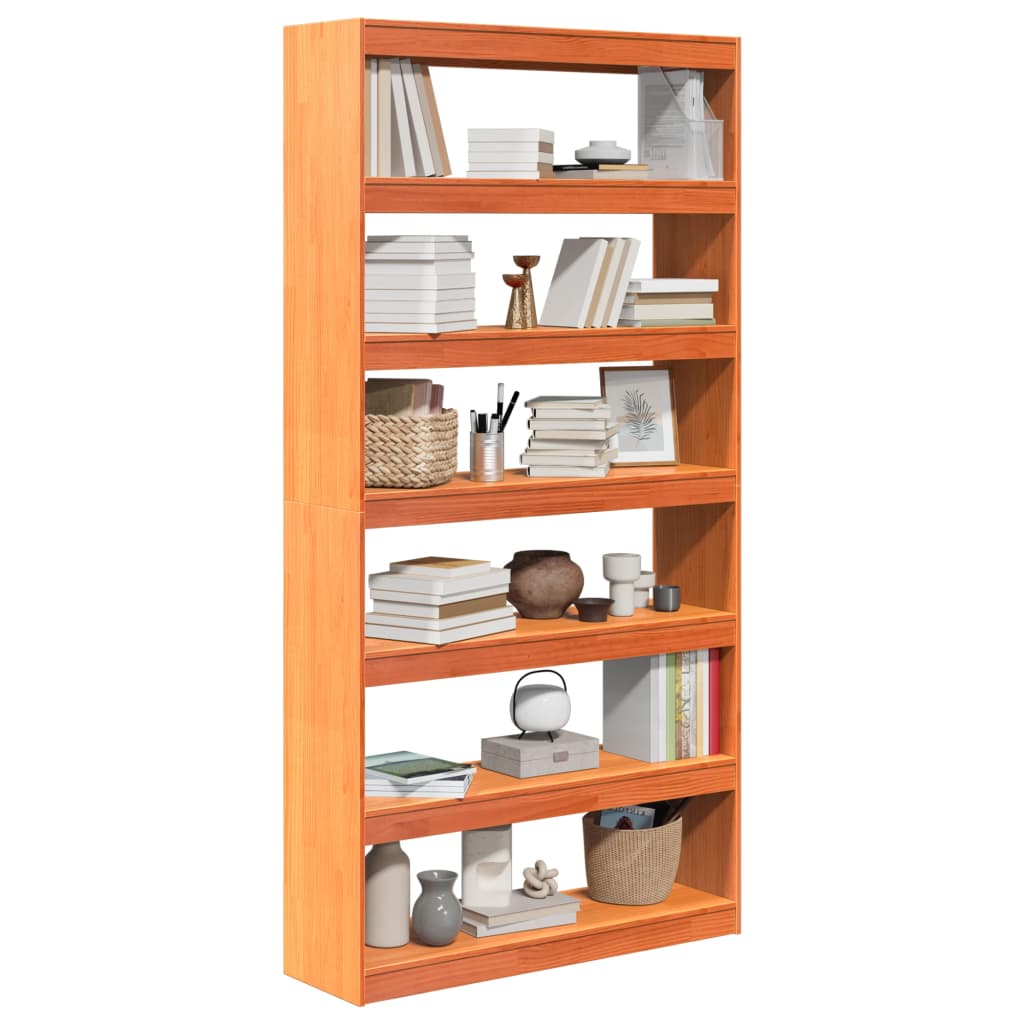Bibliothèque/Séparateur de pièce 100x30x199,5 cm bois de pin - XIOS