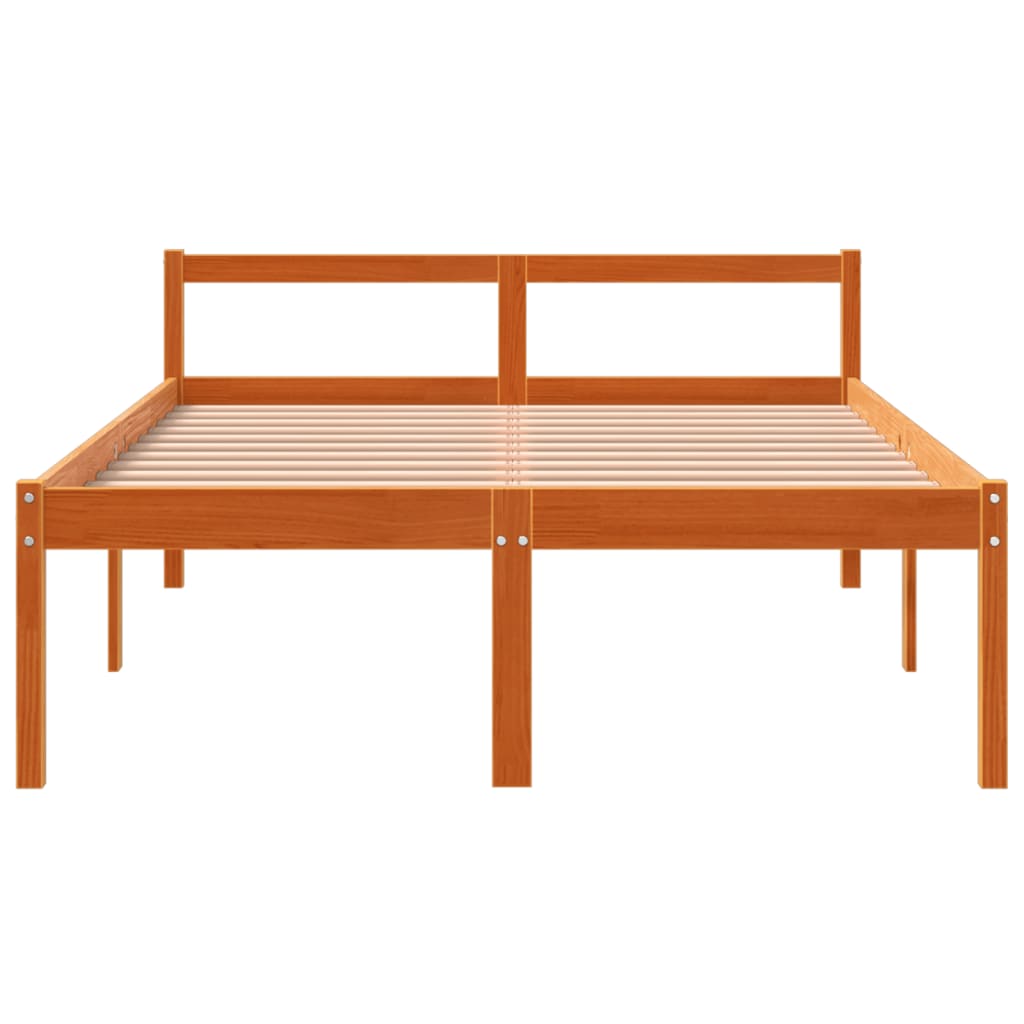 Lit pour personne âgée sans matelas 135x190 cm bois pin massif - XIOS