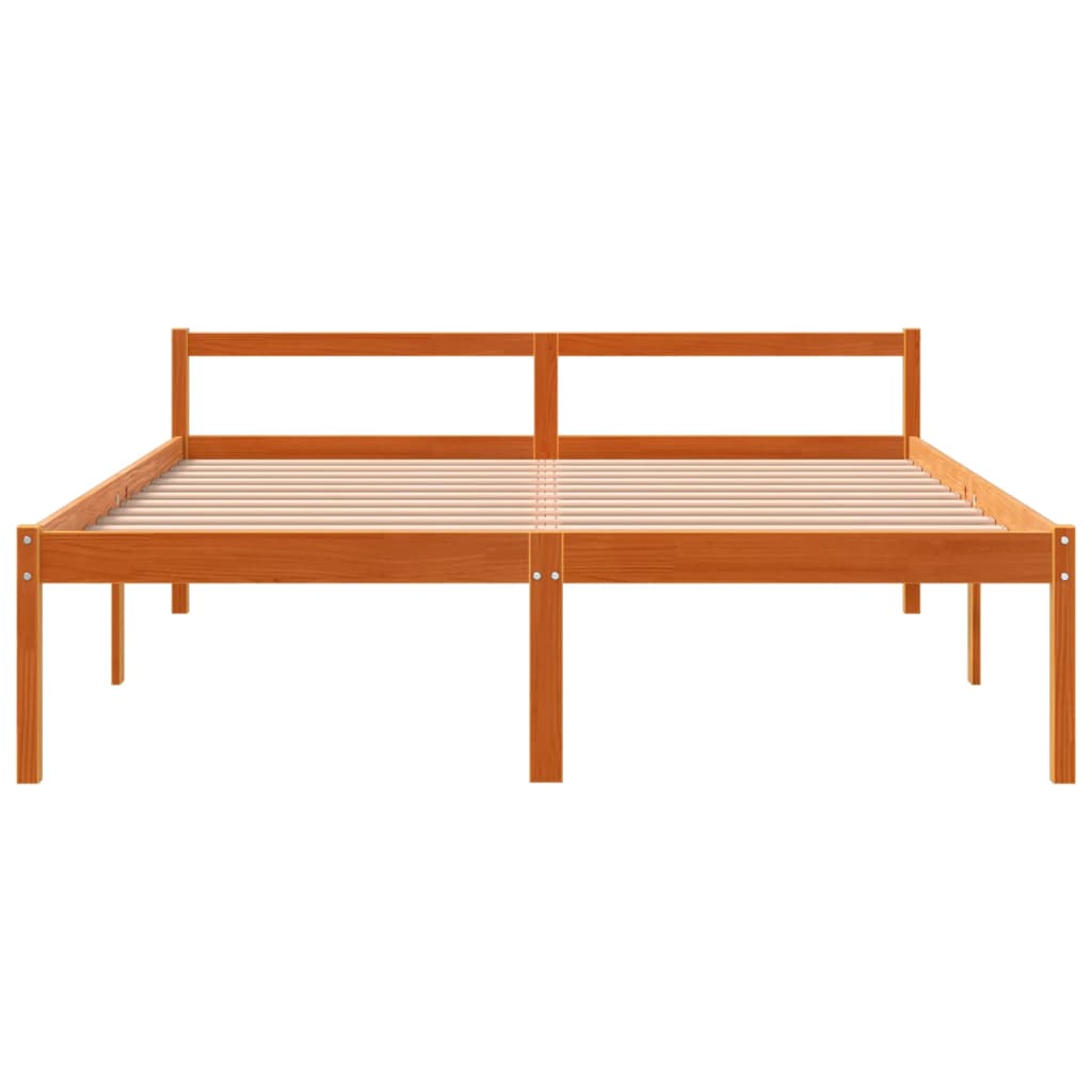 Lit pour personne âgée sans matelas 160x200 cm bois pin massif - XIOS