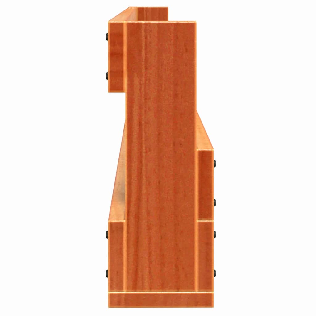Étagères à chaussures murales 2 pcs cire marron 59x8,5x23,5 cm - XIOS